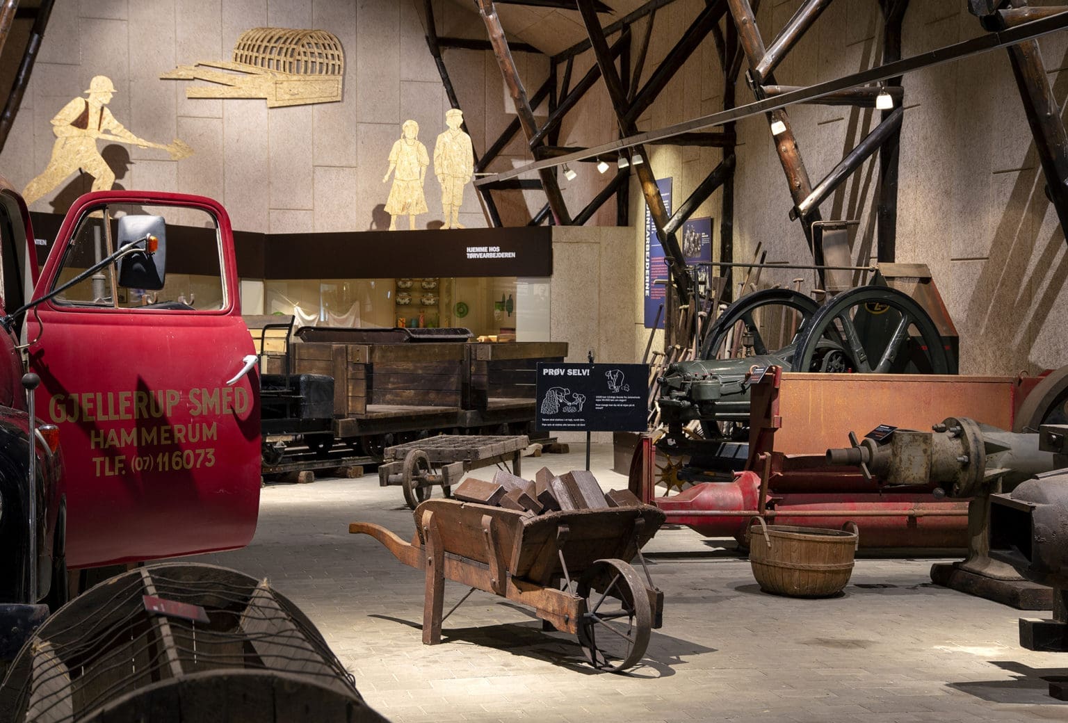 Tørveudstilling på Klosterlund Museum