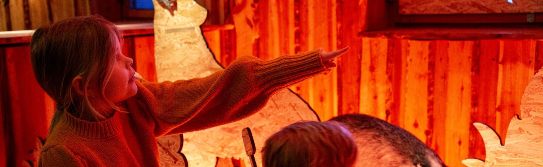 Stenalderjægerne ved søen udstilling på Klosterlund Museun