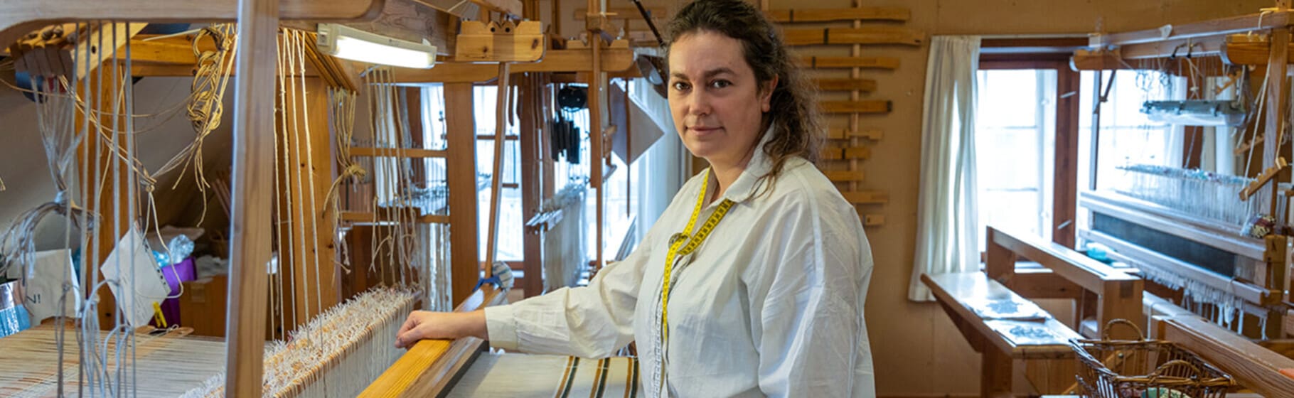 Udstilling fra Klippe til Hede på Tekstilmuseet