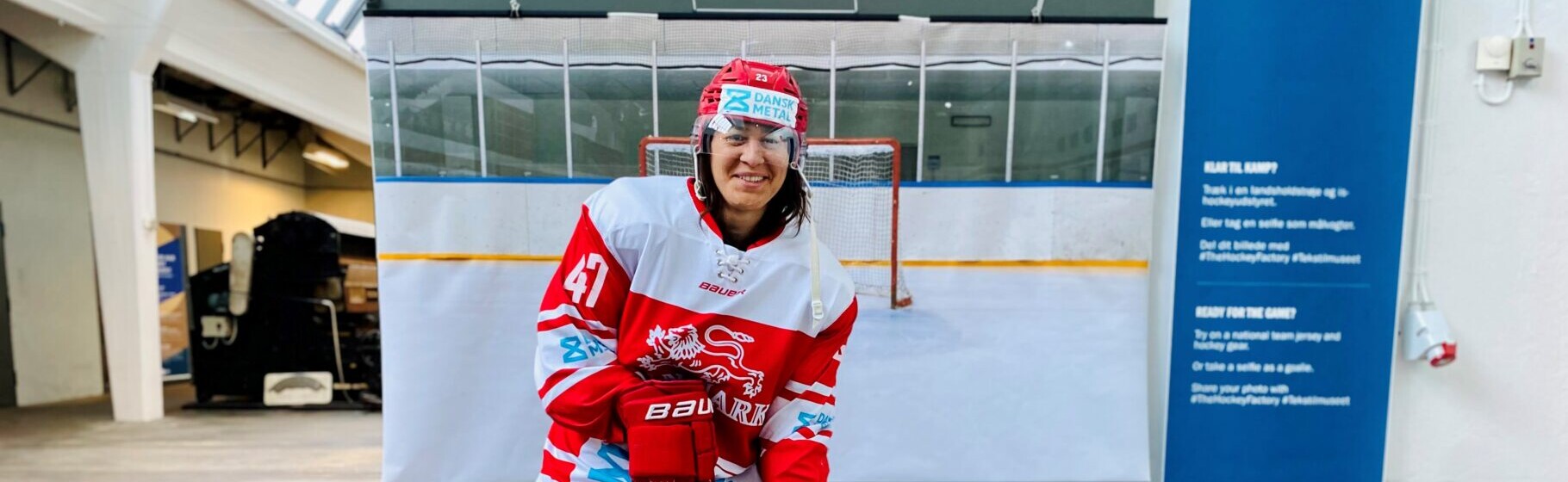 Hygge hockey på tekstilmuseet